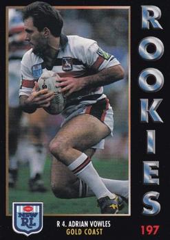 1994 Dynamic Rugby League Series 1 #197 Adrian Vowles Front